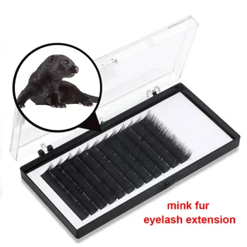 

12rows/case Individual Eyelash Extension Premium Real Mink Fur Eyelashes CC Volume Lashes