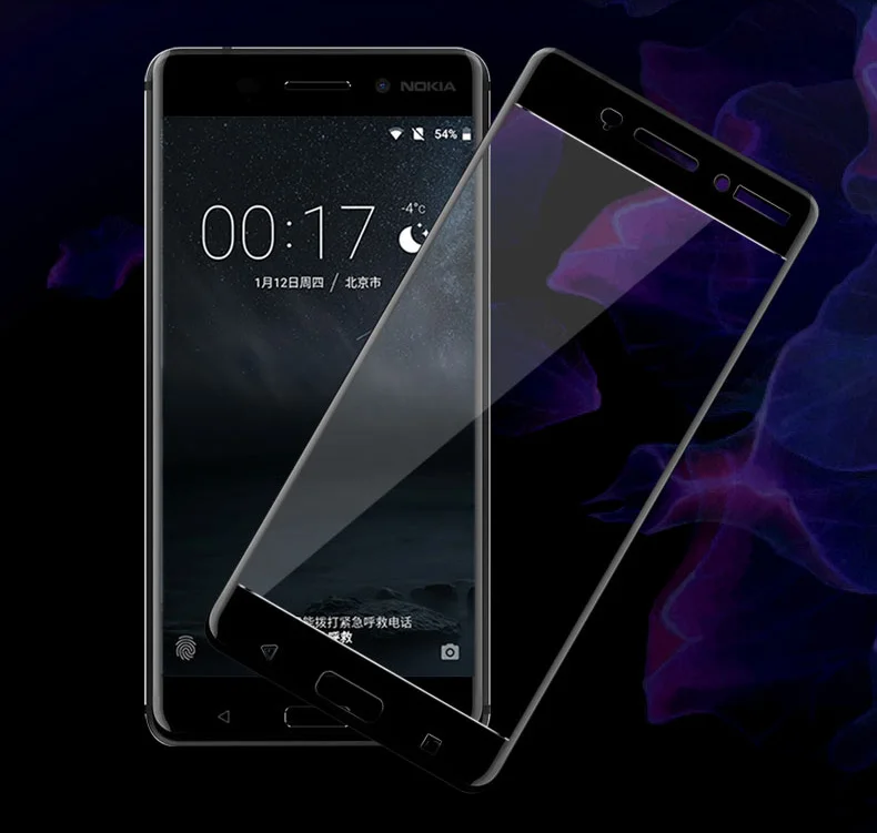 Imak удивительный Анти-взрыв 2.5D протектор экрана для Nokia 5 6 7 7Plus 8 полное покрытие защитная пленка из закаленного стекла Олеофобная