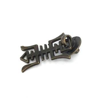 

12PCS Jewelry Box Furniture Hardware Knobs Drop Pull Handle Cabinet Knobs Antique Bronze 53mmx26mm