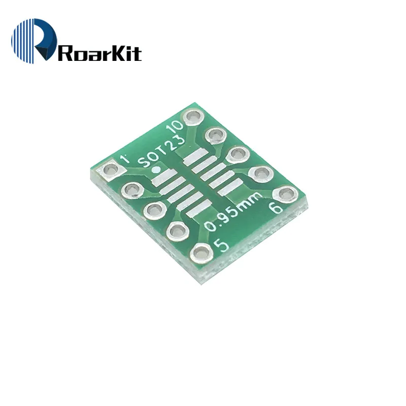 Переходная пластина SOT23 MSOP10 SOT 23 SMD для DIP10 Pinboard UNAX 0 5 мм/0 95 мм до 2 54 печатная плата 100