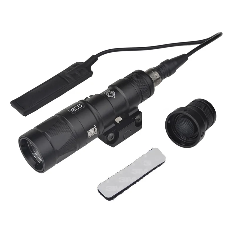 

SEIGNEER Hunting Tactical flashlight with tail switch M300W Q5 KM1-A Scout Light Full Version (Strobe Output Ver.) black DE