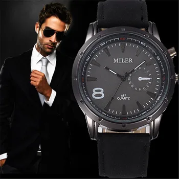 

Casual Luxury Fashion Leather Quartz Watch Men Analog Watch Bracelet Top brand 2020 Watches Men Military Clock Man Reloj Hombre