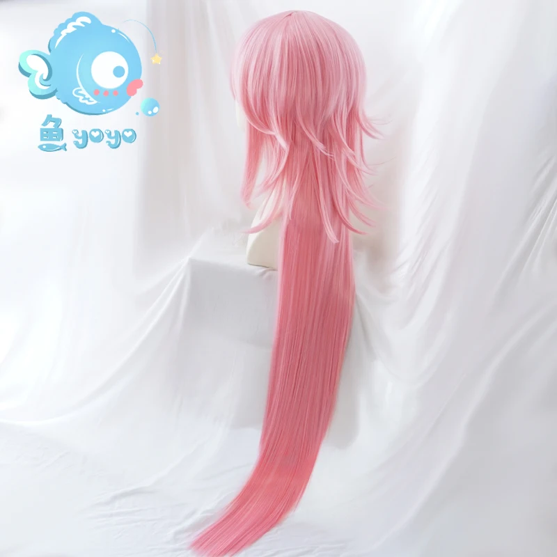 Парик для косплея Honkai Impact 3 3rd Yae Sakura Pink 120 см длинные прямые волосы лица|sakura