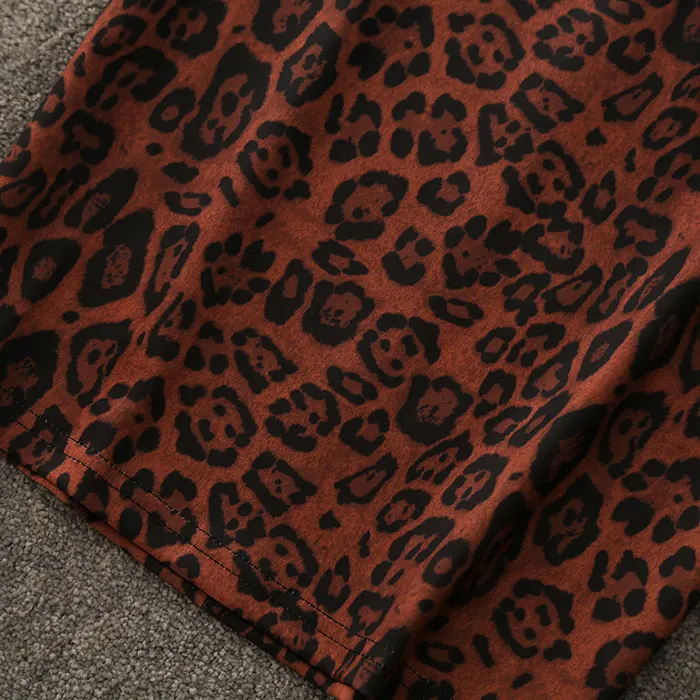 REALEFT новые женские леопардовые юбки карандаш с запахом Новое поступление Высокая талия длиной до колена облегающее платье миди юбки для женщин