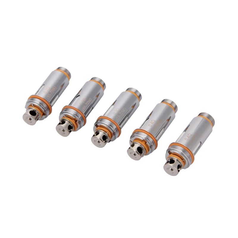 5pcs Original Aspire Cleito Coil Dual Clapton Coil Evaporator 0.2ohm 0.4ohm Replacement Atomizer Heads for E Cig Cleito Tank 04