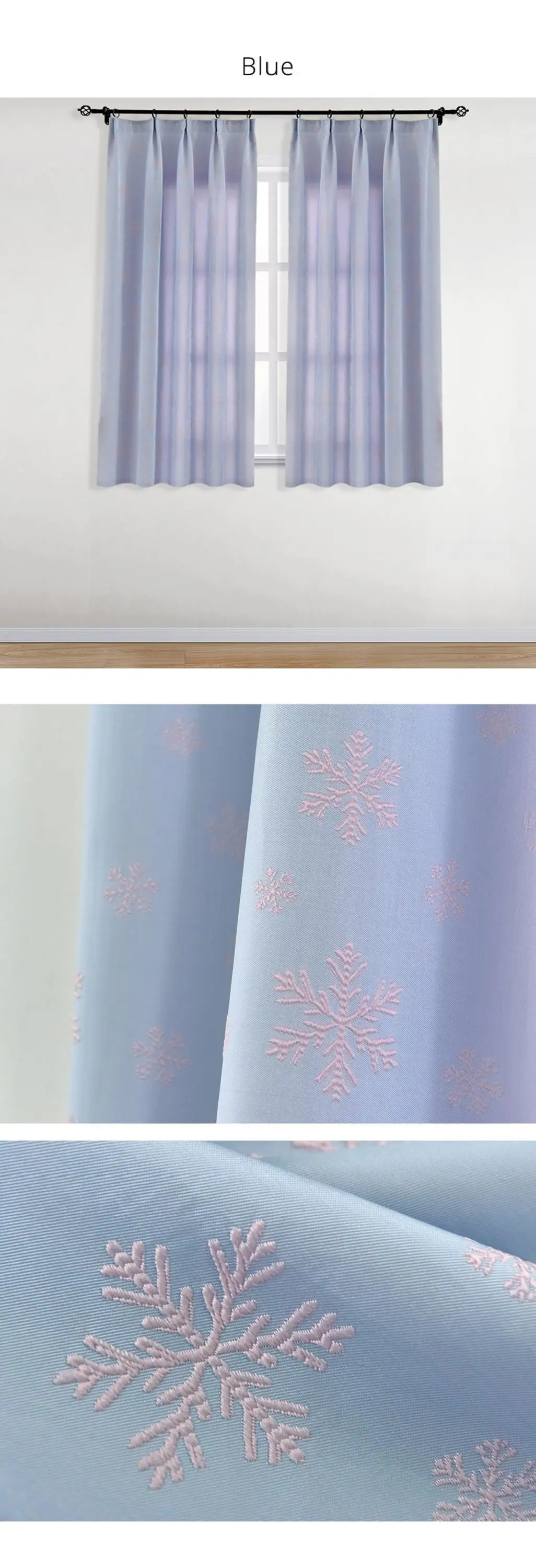 Smt607duan NAPEARL Short Curtains Semi Shade for Living Room Window Kitchen Snow Jacquard Drape High Quality Fabric Elegant Panel Read Made (4)