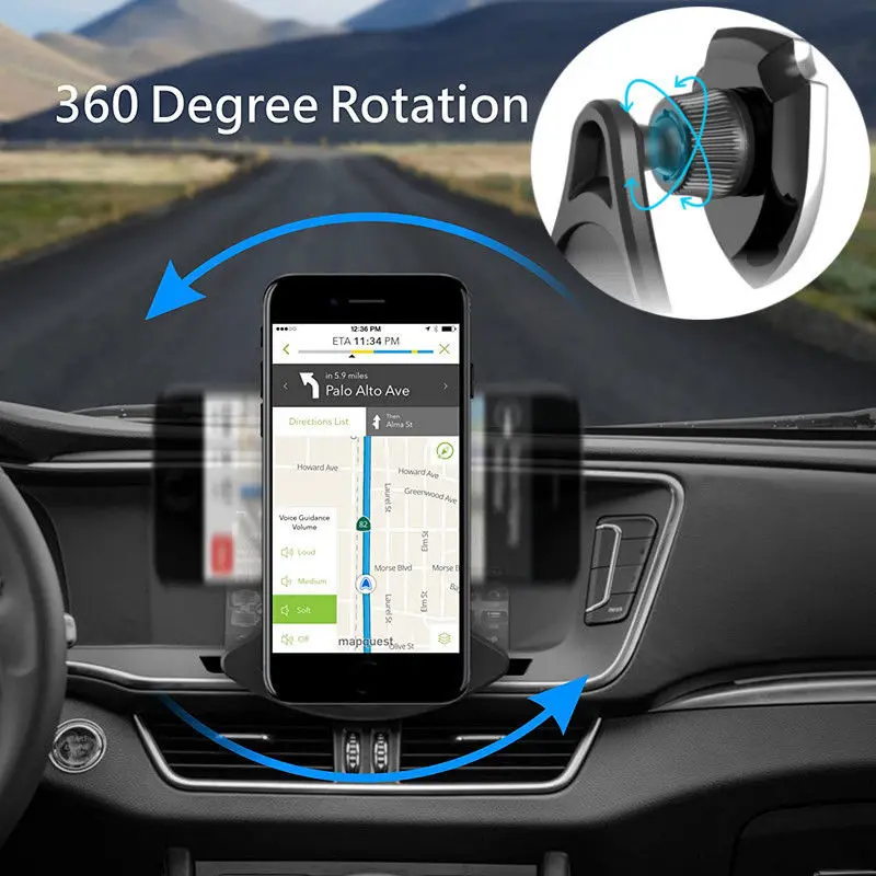 Универсальный 360 Вращающийся Автомобильный держатель для мобильного телефона Магнитный слот CD держатель на вентиляционное отверстие автомобиля подставка-держатель для сотового телефона