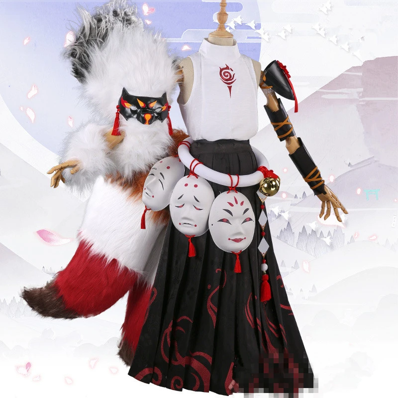 Игра косплэй Onmyoji ССР новая кожа белый бай Zangzhu после пробуждения японский костюм