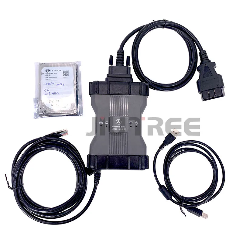 Jiutree vxdiag MB SD для benz C6 OEM дсцп Xentry мультиплексор диагностики с V2019.03 программное