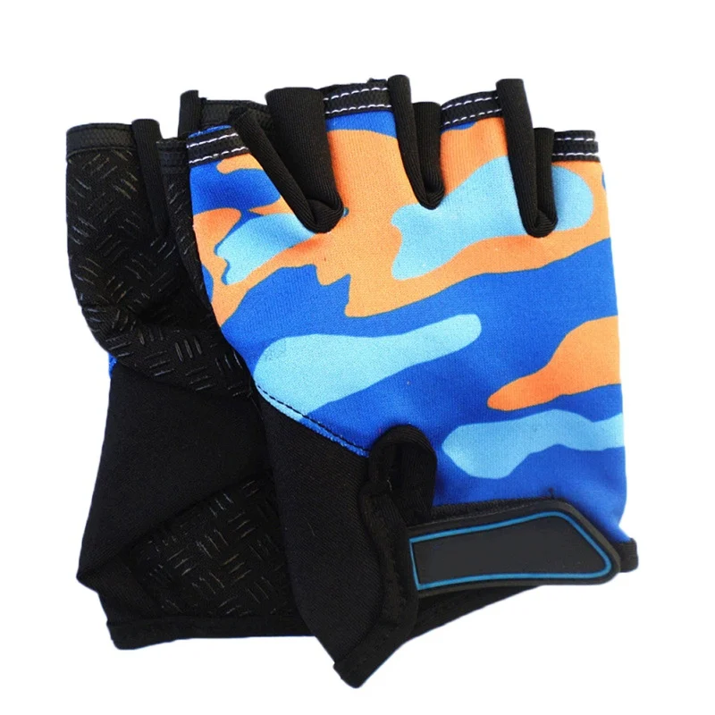 Camouflage Children's Cycling Half Finger Bicycle Gloves Non-slip Child Bike Gloves Riding Equipment Mountain Bicycle Gloves Camouflage Children's Cycling Half Finger Bicycle Gloves Non-slip Child Bike Gloves Riding Equipment Mountain Bicycle Gloves