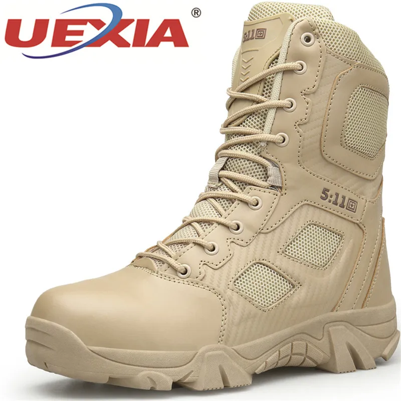 

UEXIA New Shoes Men Britain Style Lace Up Top Quality Outdoor Soft Ankle Boots Men's Split Leather Autumn Business Formal Flats