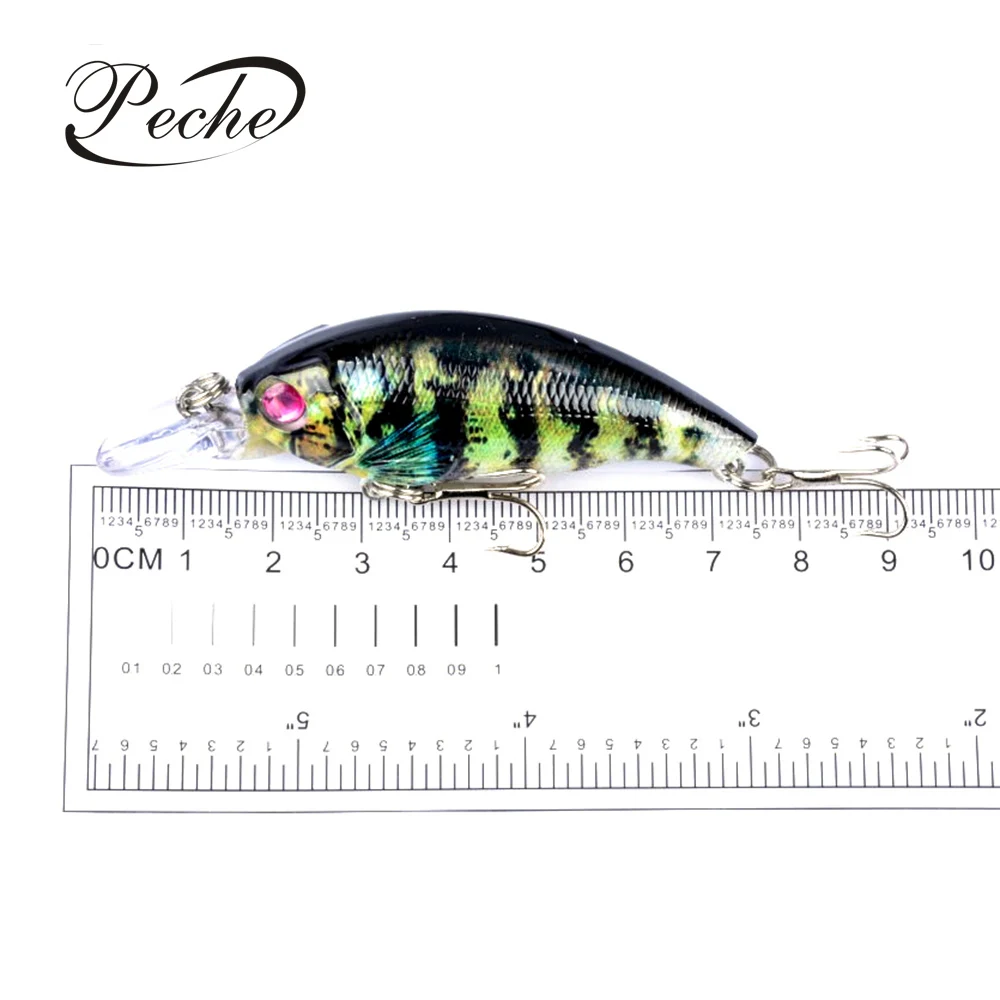 Рыболовные приманки Peche Minnow, жесткие приманки, воблеры для ловли карпа, серия пластиковых красок, Pesca Isca 7,5 см 8,4 г