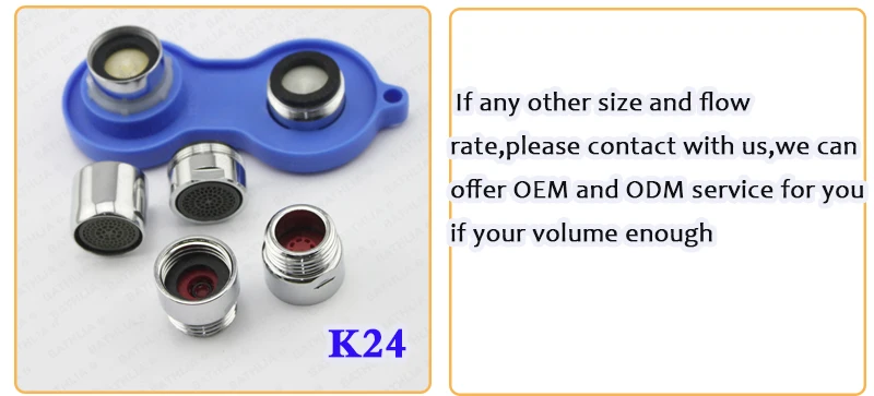 Латунный водосберегающий кран комплект частей для аэратора кран Носик насадка Душ регулятор потока Мужская нить M24* 1 кран вставка Замена