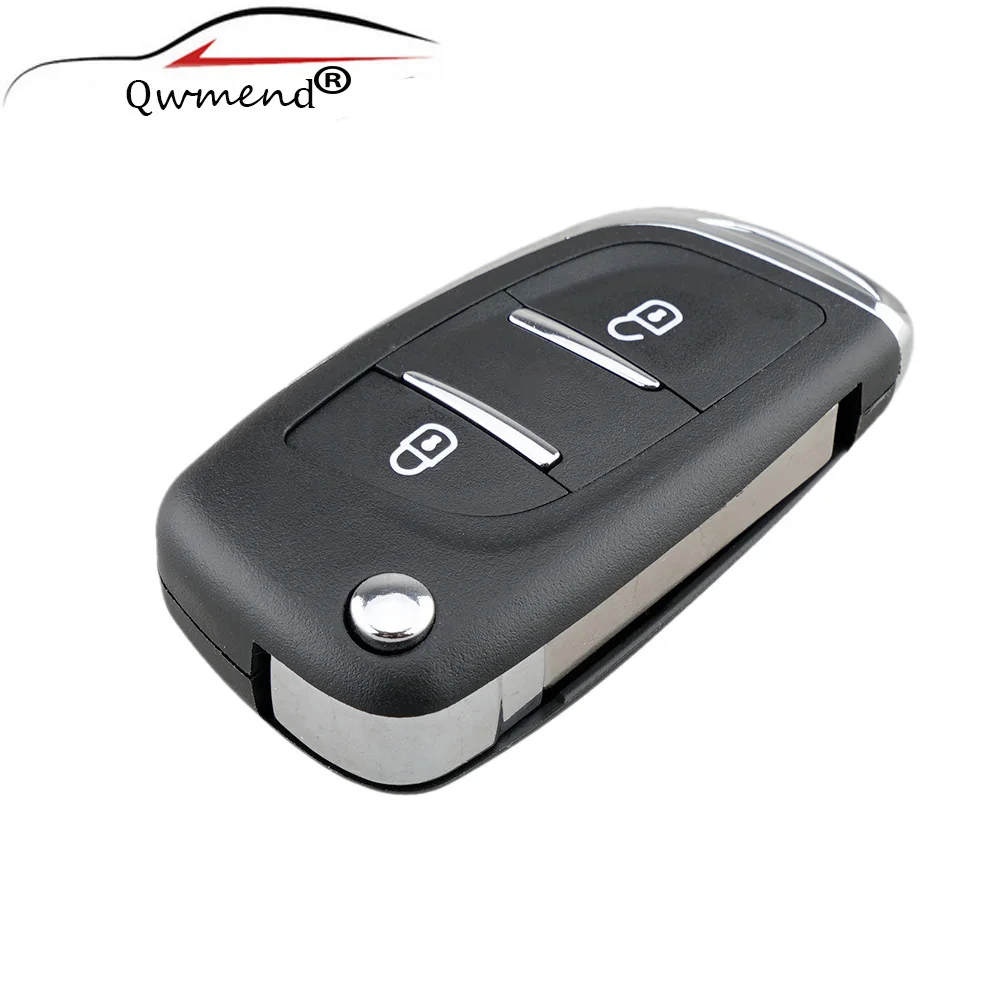2 кнопки CE0536 салона автомобиля Корпус ключа для Peugeot 107 207 307 307S 308 407 607