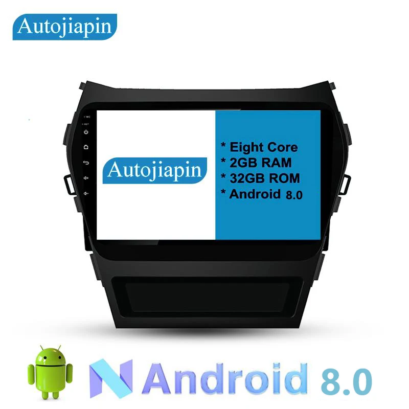 

AUTOJIAPIN 9" Eight-Core Android 8.0 2G RAM 1024*600 Car multimedia GPS Navi player With Touch Screen For HYUNDAI SANTAFE IX45