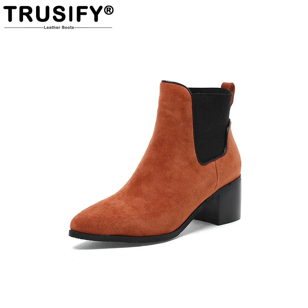 Suede angle boots TRUSIFY 2017 Ohatmosphere Cow An