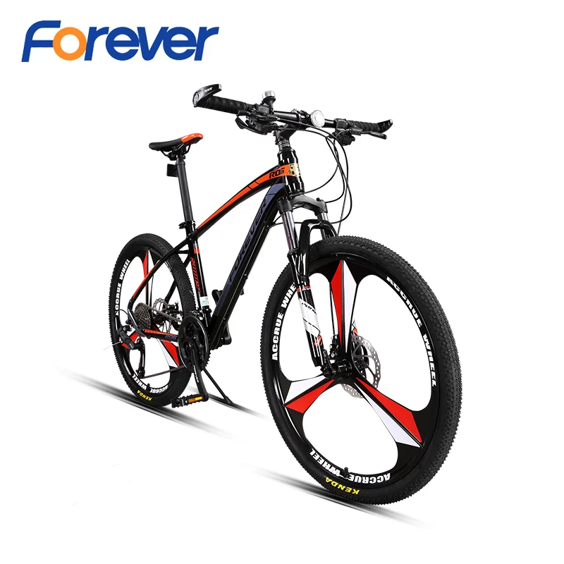 FOREVER Демпфирование горный велосипед Алюминиевый сплав внедорожный велосипед механический двойной дисковый тормоз гоночный цикл MTB 26 в 27 скорости