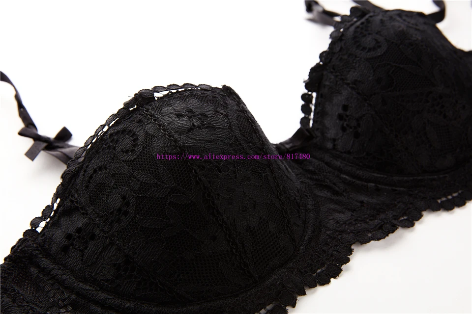 cheap underwear sets New Fashion lace cup red underwear luxury comfortable sexy padded bra panties set plus size cup ABCD plus size women bra french knickers set