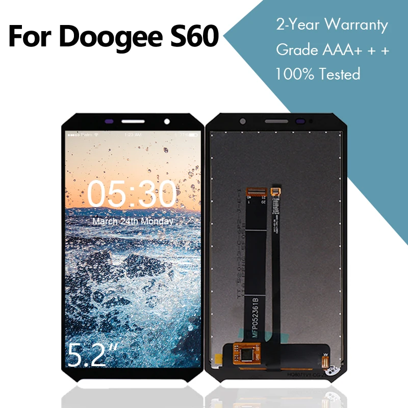 

For Doogee S60 S60 Lite LCD Display With Touch Screen Assembly Replacement For Doogee S60 Lite Screen LCD Display