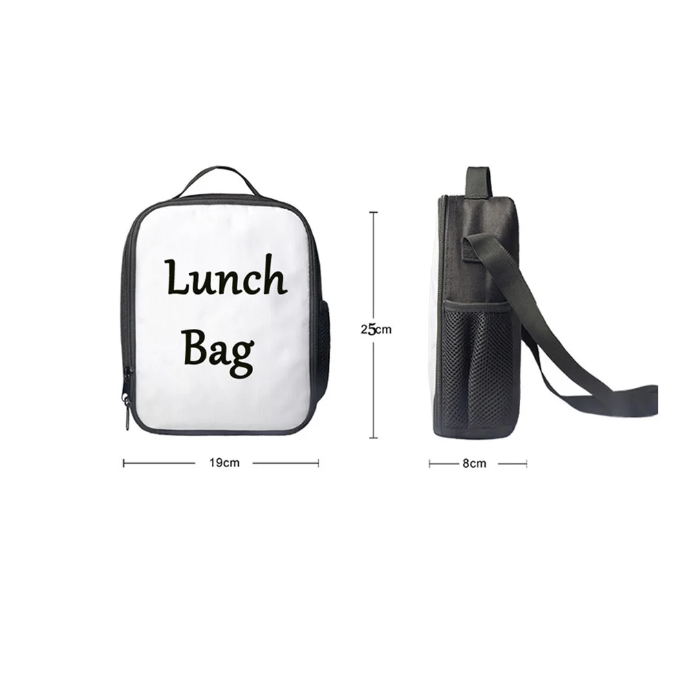 FORUDESIGNS/набор школьных сумок с изображением единорога на заказ для девочек и мальчиков, детские школьные рюкзаки с изображением динозавра, школьная сумка для детей - Color: custom-G