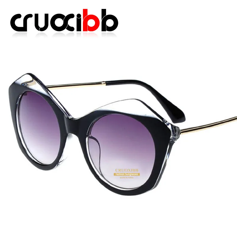 CRUOXIBB Korean Ladies Sunglasses Women Luxury Brand 2017 Cat Eye Sun