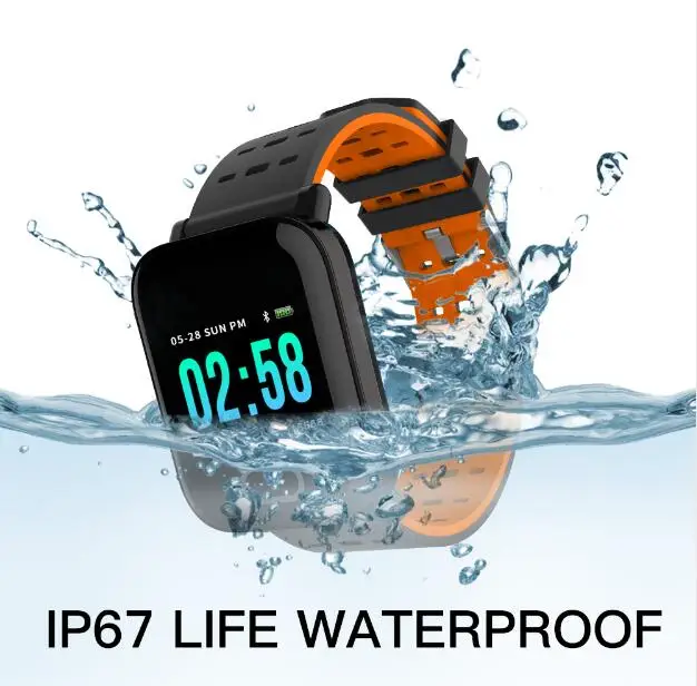  factory A6 Smart Watch Heart Rate Monitor Sport Fitness Tracker Blood Pressure Call Reminder Men Wa - 33014342109