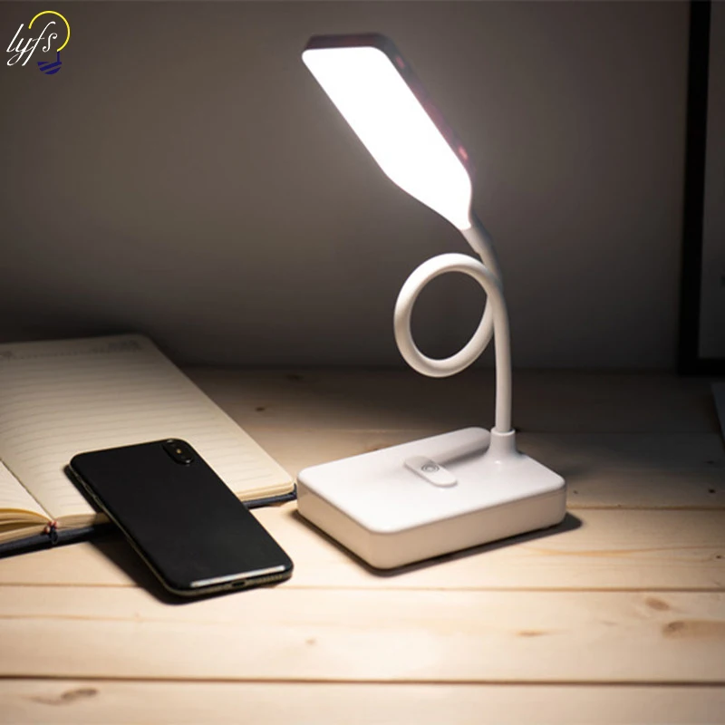 

LED Touch On/off Switch 3 Modes Desk Lamp Eye Protection Reading Desk Light Dimmable USB Led Table Lamp