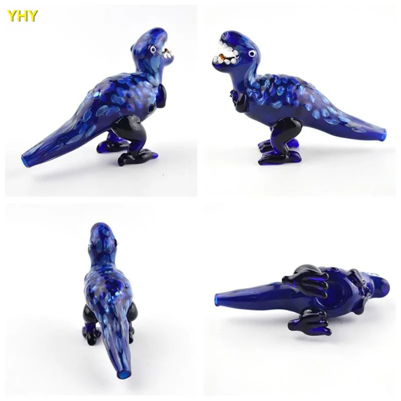 Glass Smoking Pipes Dinosaur Oil Burner Pipes Tobacco Pipe Portable Animal Hand Pipe Wholesale Latest Lovely Smoking Glass Pipes02