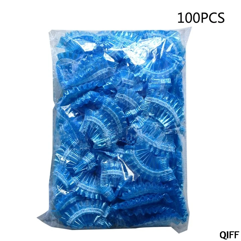 100Pcs Thickened Disposable Plastic Waterproof Ear Protector Cover Cap Salon Hairdressing Dye Shield Earmuffs Shower Tool