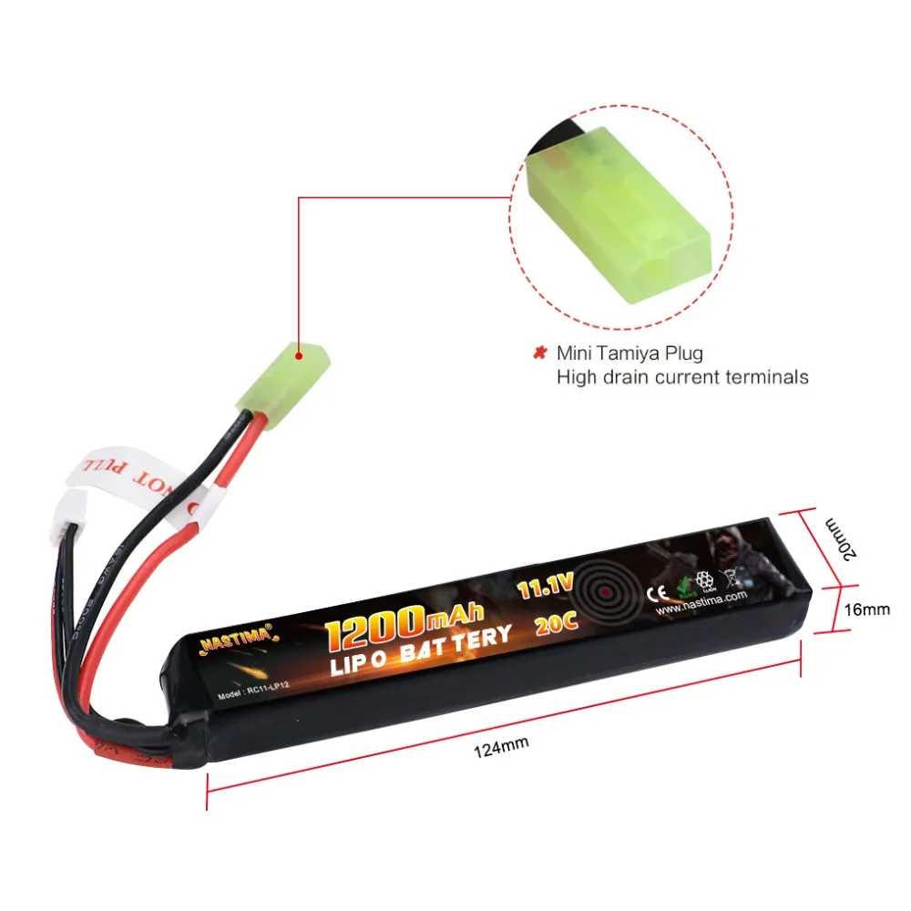BDHI Series Battery Adapter Cable – 1 Female Deans (T-Plug) To 2 Male EC5 Connectors, 12AWG Wire, 10cm Length - View #4