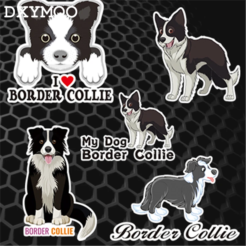 

BORDER COLLIE Car Stickers Family Pet Dog Clever Motorcycle Auto Whole Body Window Tail Vinyl Decal Bumpers 3M
