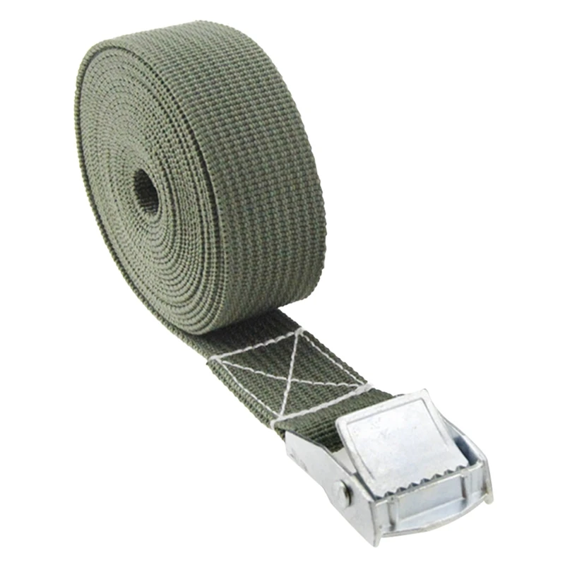 1M 2M 3M 5M*25mm Car Tension Rope Tie Down Strap Strong Ratchet Belt Luggage Bag Cargo Lashing With Metal Buckle