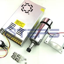 DC12-48V 0.3kw мотор шпинделя ER11 патрон CNC 300 Вт мотор шпинделя+ 52 мм кронштейн+ регулятор скорости питания для DIY CNC