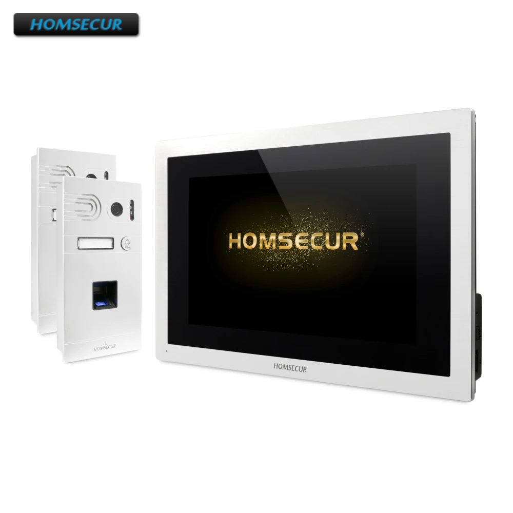HOMSECUR 4 Wire Video Door Entry Security Intercom with Aluminium Alloy Camera 110 Degree BC061HD-S+BM114HD-S HOMSECUR 4 Wire Video Door Entry Security Intercom with Aluminium Alloy Camera 110 Degree BC061HD-S+BM114HD-S