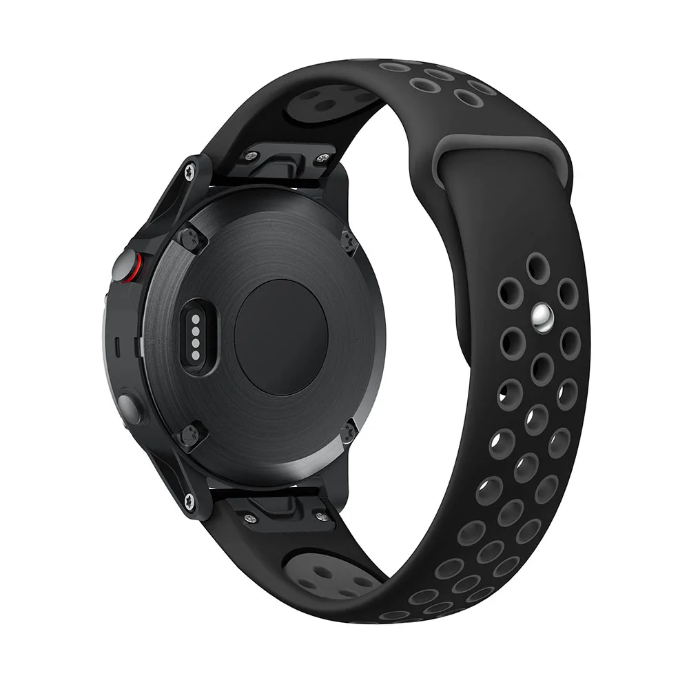 22 мм силиконовые спортивные часы ремешок для наручных gps-часов Garmin Fenix 5x/5 Plus Quick Release сменный ремешок дышащие браслет ремешок для часов