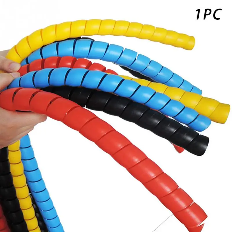 

8mm 2m Line Organizer Pipe Protection Spiral Wrap Winding Cable Wire Protector Cover Tube #125