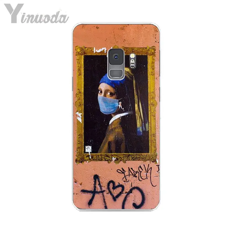 Van Gogh Mona Lisa Funny Art Girl with a pear earing