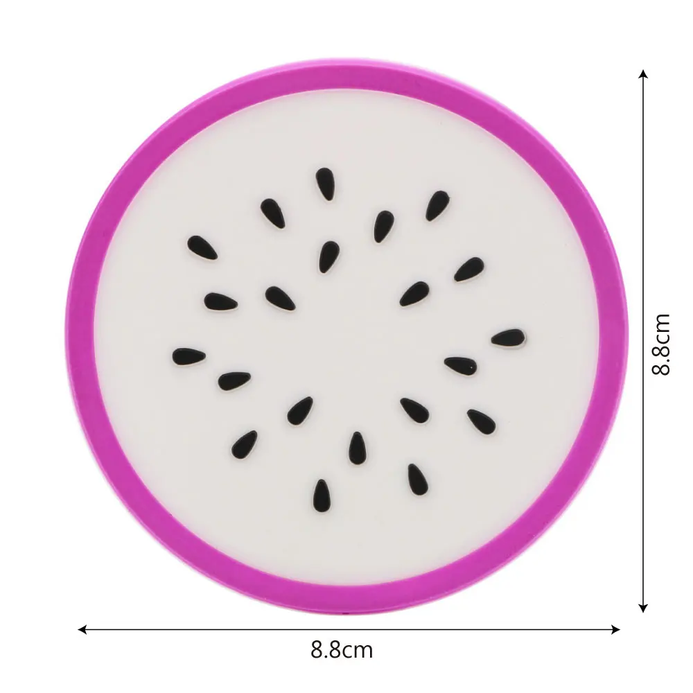 HILIFE Нескользящие Коврики для чашек, силиконовая подставка для кофе, чая, коврик, фруктовая форма, креативный держатель для напитков, настольная кухонная салфетка-подставка, аксессуары