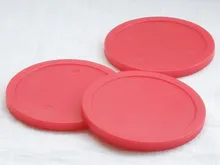 Free shipping 10pcs/lot red Air hockey table pusher puck 82mm 3.25″ mallet GoalieS