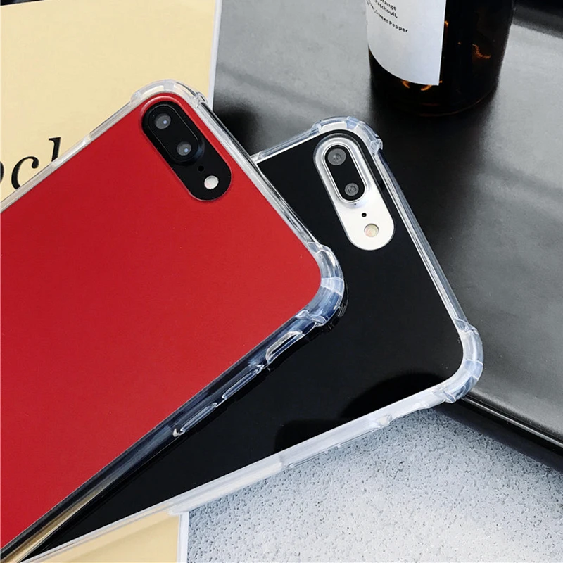 Mirror Phone Cases for iPhone 7 8 Plus TPU Back Protect Case for iPhone X 6 6 S 8 Plus Cover Reflect Girly Cute Case Capa Coque (16)