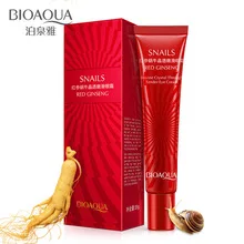 BIOAQUA skin care Natural Red Ginseng Snail Moisturizer Eye Cream Hydrating Remove Bag Dark Circles Anti Wrinkles |