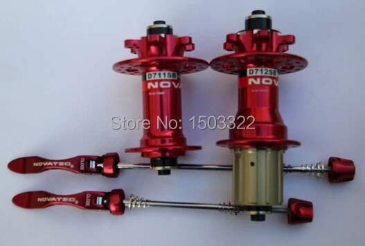 

Novatec MTB mountain bike bicycle disc hub with quick release 28/32 holes D711SB/D712SB