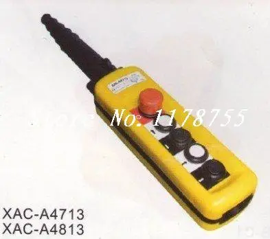 

One Speed Hoist Crane 4 Pushbuttons Pendant Control Station With Emergency Stop