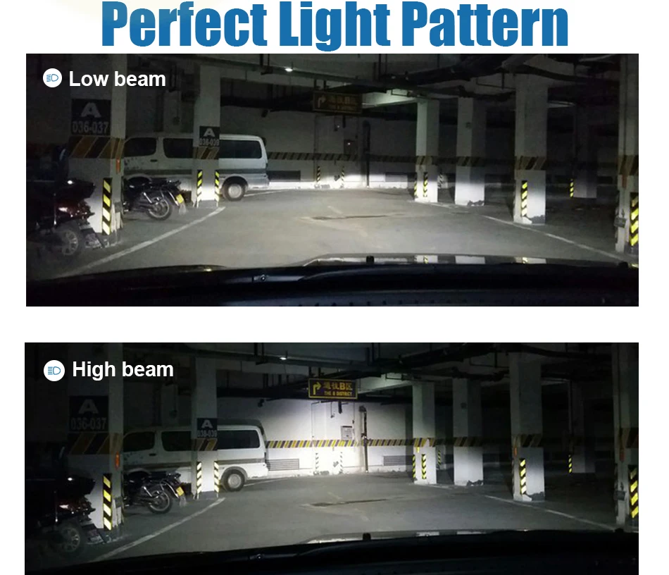 hlxg 1 pair 12000LM 72W set Led H11 with Lumileds ZES Chips Metal adapter Mini h8 led lights bulbs 6000K white H9 headlights 12V 24V