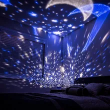Luz giratoria de noche proyector Spin Starry Sky Star Master niños bebé sueño romántico Led USB Lámpara de proyección batería USB(China)