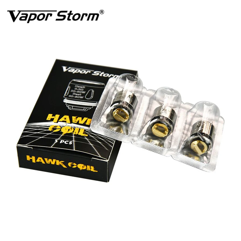 Оригинальный сменный испаритель для вейпа 3 шт./упак. Vapor Storm Hawk катушка Ом головка