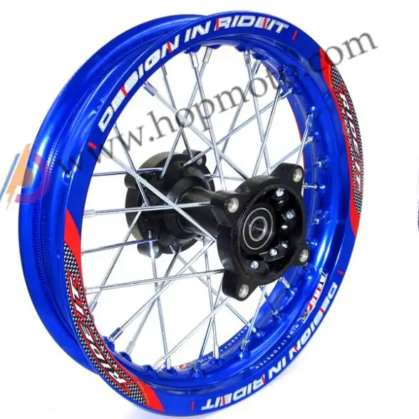 blue bike rims