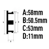 4 unids/lote 58MM nuevo NO Logotipo de neumáticos de rueda de coche llantas Centro tapas de cubo de rueda de cubiertas a prueba de polvo accesorios de coche ► Foto 3/3