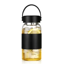 600 мл стеклянная кружка для чая с фильтром цветок чай кружки для девочки большой емкости чашки двойные стенки сохранение тепла стеклянные бутылки