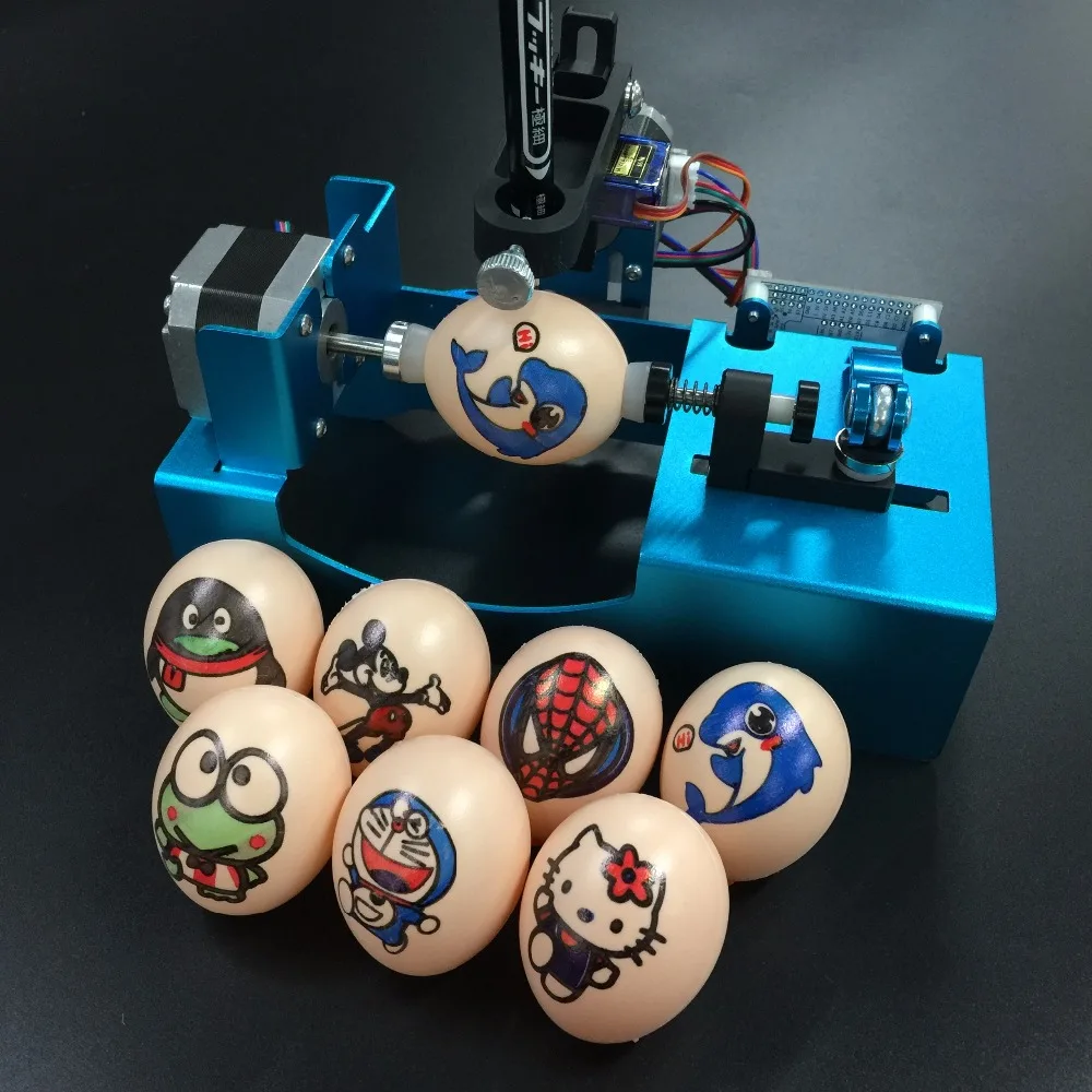 Funssor Easter Day Gift eggbot metal drawing machine Sphereobot edrawbot for drawing on egg and ball